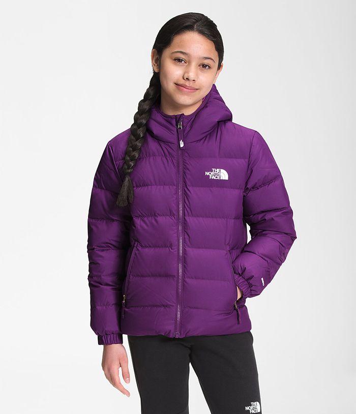 The North Face Kurtka Dziecięca Fioletowa Hyalite Puchowa - MZFB49065